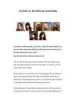 Tạo kiểu tóc dài nhiều lớp duyên dáng doc