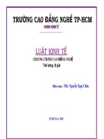 Luật kinh tế chương trình cao đẳng nghề docx