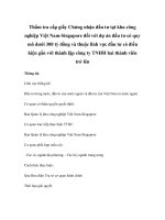 Thẩm tra cấp giấy Chứng nhận đầu tư tại khu công nghiệp Việt Nam-Singapore đối với dự án đầu tư có quy mô dưới 300 tỷ đồng và thuộc lĩnh vực đầu tư có điều kiện gắn với thành lập công ty TNHH hai thành viên trở lên ppt