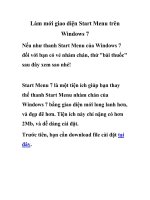 Làm mới giao diện Start Menu trên Windows 7 pptx