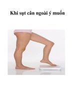 Khi sụt cân ngoài ý muốn doc