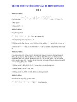 MỘT SỐ ĐỀ THI THỬ CỦA TRƯỜNG TÔI (09-10)