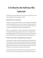 Lời khuyên cho buổi hẹn đầu hoàn hảo pptx