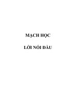 MẠCH HỌC LỜI NÓI ĐẦU pps