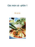 Các món cá –phần 1 docx