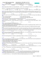 Đề kiểm tra tham khảo môn Vật lý 12 pps