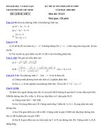 BỘ DỀ TUYỂN SINH 10 CỦA CÁC TỈNH THÀNH