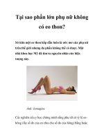 Tại sao phần lớn phụ nữ không có eo thon? potx