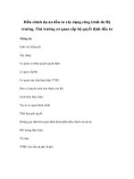 Điều chỉnh dự án đầu tư xây dựng công trình do Bộ trưởng, Thủ trưởng cơ quan cấp bộ quyết định đầu tư pot