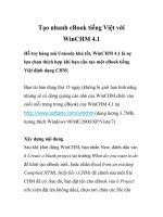 Tạo nhanh eBook tiếng Việt với WinCHM 4.1 ppsx