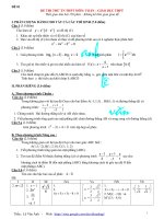 Bộ 25 đề Ôn thi Tốt nghiệp THPT có đáp số docx