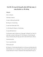 Sửa đổi, bổ sung nội dung giấy phép thiết lập mạng và cung cấp dịch vụ viễn thông ppt