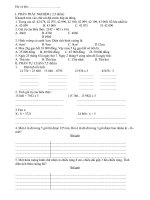 KT học kỳ II Toán lớp 3