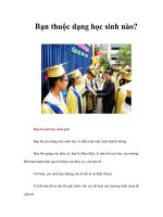 Bạn thuộc dạng học sinh nào? pps