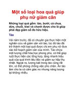 Một số loại hoa quả giúp phụ nữ giảm cân Những loại quả gồm: táo, bưởi, docx