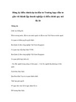 Đăng ký điều chỉnh dự án đầu tư Trường hợp: đầu tư gắn với thành lập doanh nghiệp và điều chỉnh quy mô dự án pdf