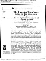 The impact of knowledge types on the consumer search process doc