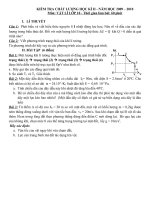 Kiểm tra HKII (Tự luận có đáp án)
