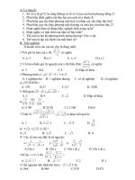 Ôn tập toán HKI lớp 9