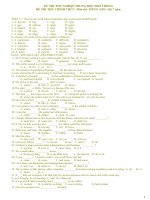 Đề tham khảo TN Anh_2010 số 35