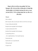 Đăng ký đầu tư tại Khu công nghiệp Việt NamSingapore đối với dự án đầu tư không gắn với thành lập doanh nghiệp và chi nhánh (áp dụng cho dự án có quy mô dưới 300 tỷ VNĐ và không thụộc lĩnh vực đầu tư có điều kiện) pdf