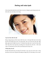 Dưỡng môi mùa lạnh ppsx