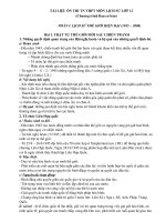 một số nội dung ôn thi TNTHPT