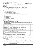 Giáo án nghề phần Excel và mạng