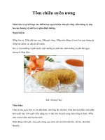 Tôm chiên uyên ương Món tôm có sự kết hợp của nhiều loại nguyên liệu như pps