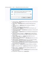 Tổng hợp lệnh run   hơn 130 lệnh run