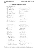 Hệ mới nhất LTĐH 2010