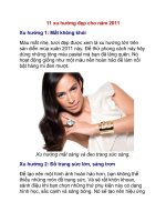11 xu hướng đẹp cho năm 2011 docx