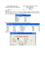 Đề KT thực hành kỳ 1 đề 02