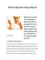 Để bạn đẹp hơn trong nắng hè pdf