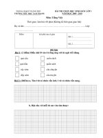 Đề thi HSG lớp 1( 2009-2010)