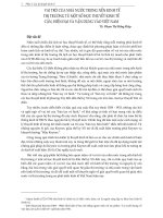 VAI TRÒ CỦA NHÀ NƯỚC TRONG NỀN KINH TẾ THỊ TRƯỜNG TỪ MỘT SỐ HỌC THUYẾT KINH TẾ CẬN, HIỆN ĐẠI VÀ VẬN DỤNG VÀO VIỆT NAM pps