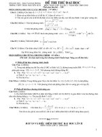 ĐÊ THI THỬ ĐH, CĐ NĂM 2010 MÔN TOÁN VÀ ĐÁP ÁN