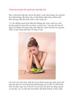 Tăng cân nhanh cho người gầy khó hấp thu