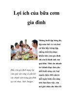 Lợi ích của bữa cơm gia đình pdf