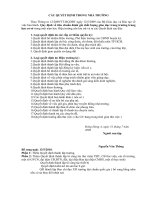 Các Quyết định trong nhà trường ( đã BS)