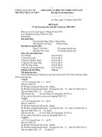 BB ban giao HS lop 9-2010