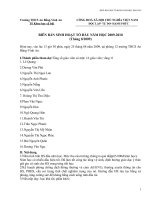 BIÊN BẢN HỌP TỔ XH 09 -10