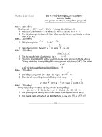 ĐỀ THIT HỬ ĐẠI HỌC LẦN 1 NĂM 2010 MÔN TOÁN - TRƯỜNG ĐHSP HÀ NỘI pptx