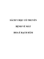 BỆNH VỀ MẮT - HOA Ế BẠCH HÃM docx