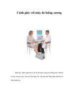 Cảnh giác với máy đo loãng xương potx