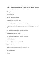 Cấp Sổ lao động cho người lao động là người Việt Nam (làm việc tại doanh nghiệp trong các Khu công nghiệp Việt Nam – Singapore I, II) potx