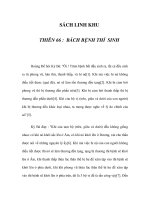 SÁCH LINH KHU - THIÊN 66 : BÁCH BỆNH THỈ SINH ppsx