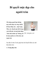 Bí quyết mặc đẹp cho người tròn ppt