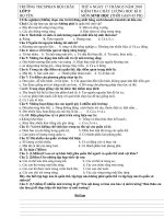 đè thi Sinh Học9 Trương THCS Pham Bội Châu