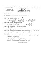 Đề đáp án KTHK II 2010 ĐX